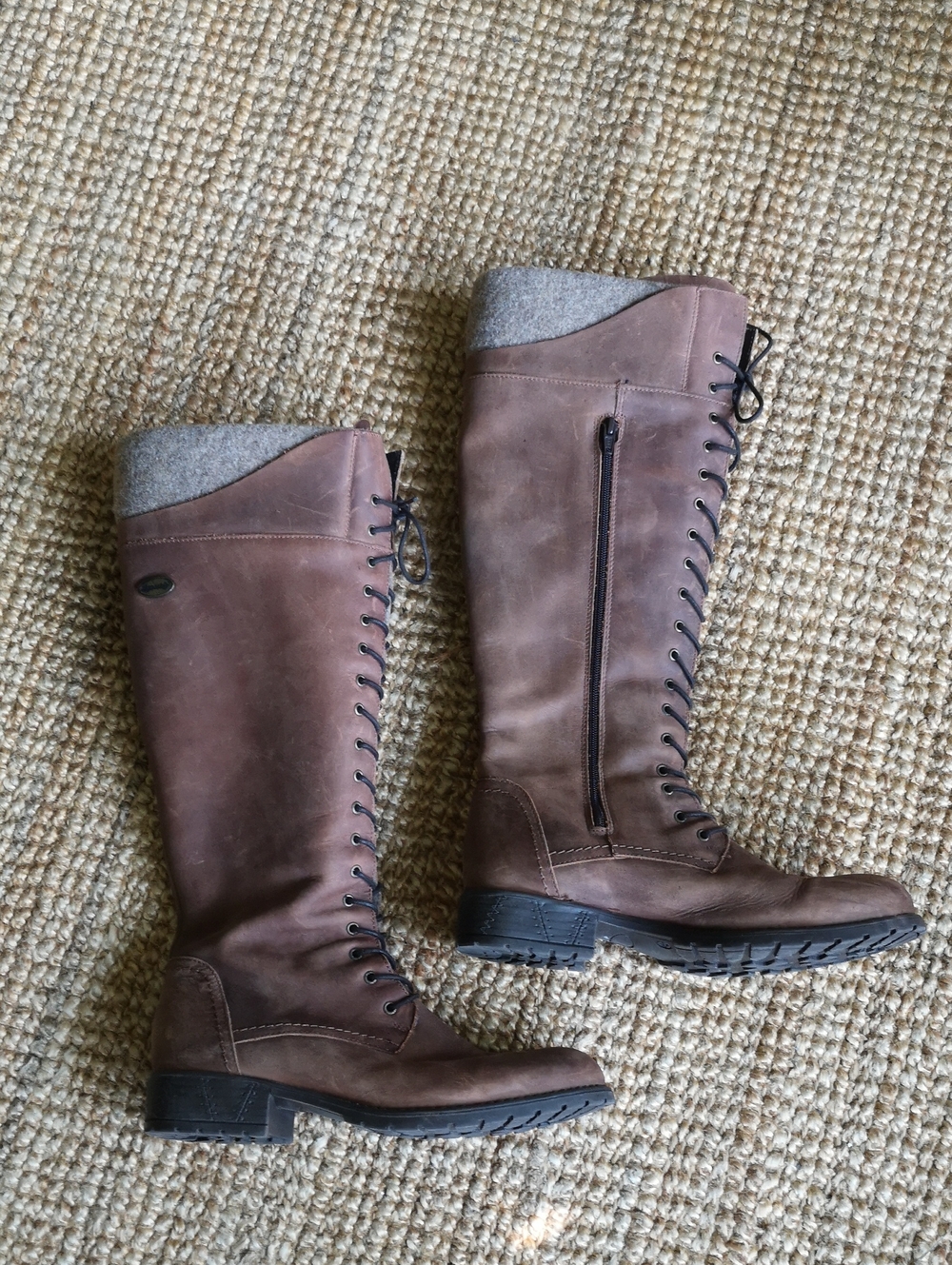 Made in Portugal tall brown leather boots - Picture 4 of 16